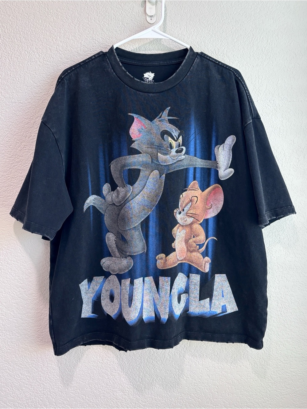 YoungLA X Tom & Jerry 4082 Cotton Short Sleeve Tee T-Shirt Large Men’s